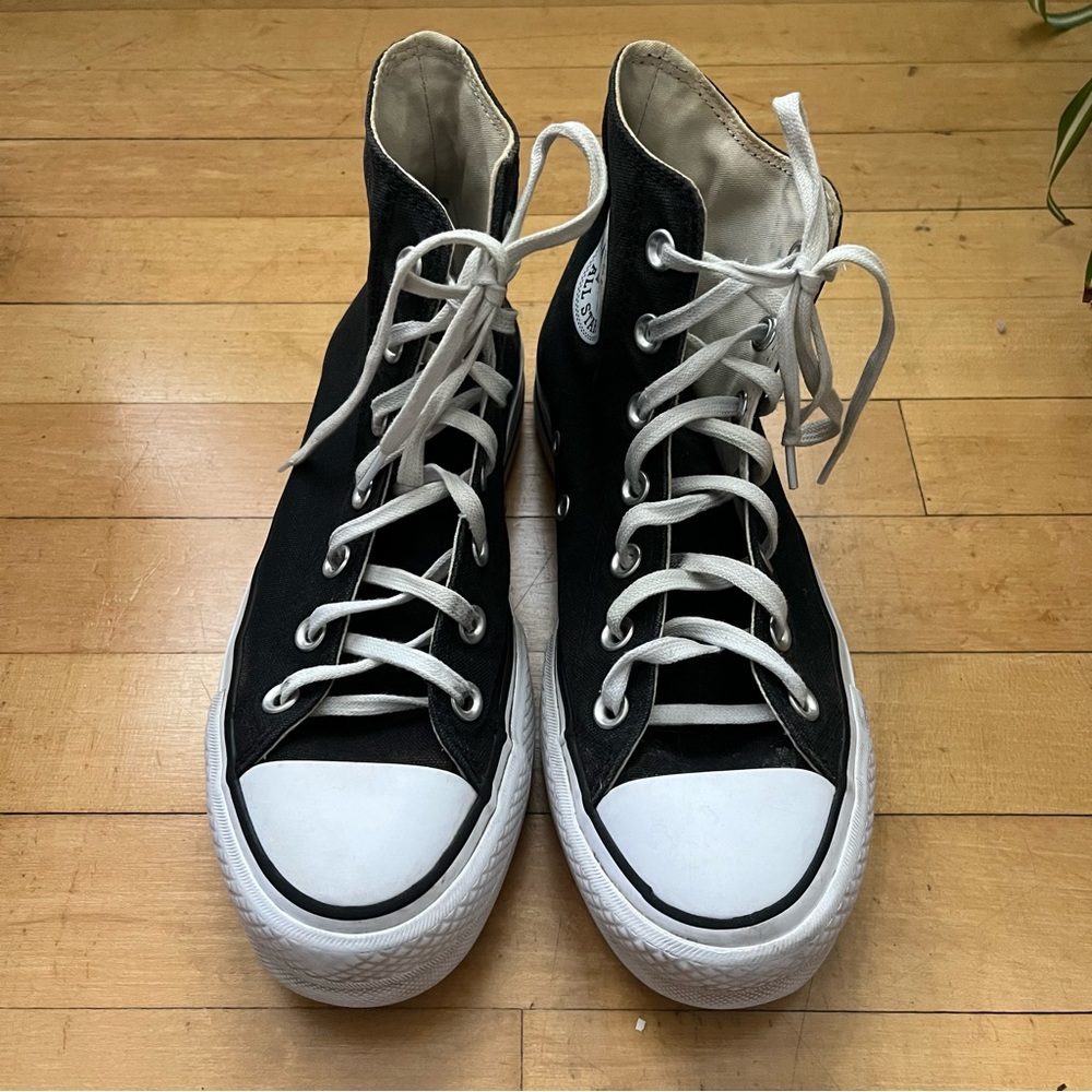 Black Platform Converse - image 3